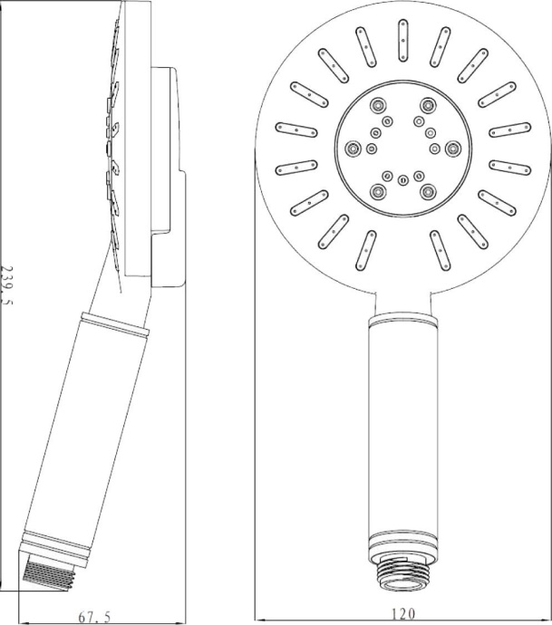 Душевая лейка Lemark   LM0713C - 1