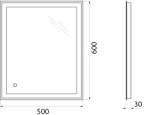 Комплект мебели Belbagno Kraft Mini 50 L светлое дерево - 9