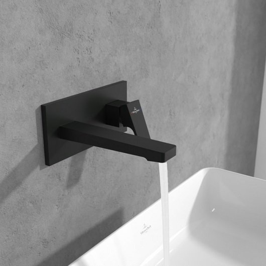 Смеситель для раковины Villeroy & Boch Architectura Square черный, матовый  TVW125003000K5 - 1