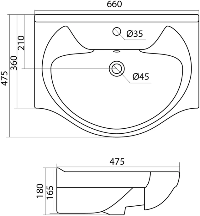 Раковина мебельная Aquaton Байкал 66 белый 1WH109651 - 6