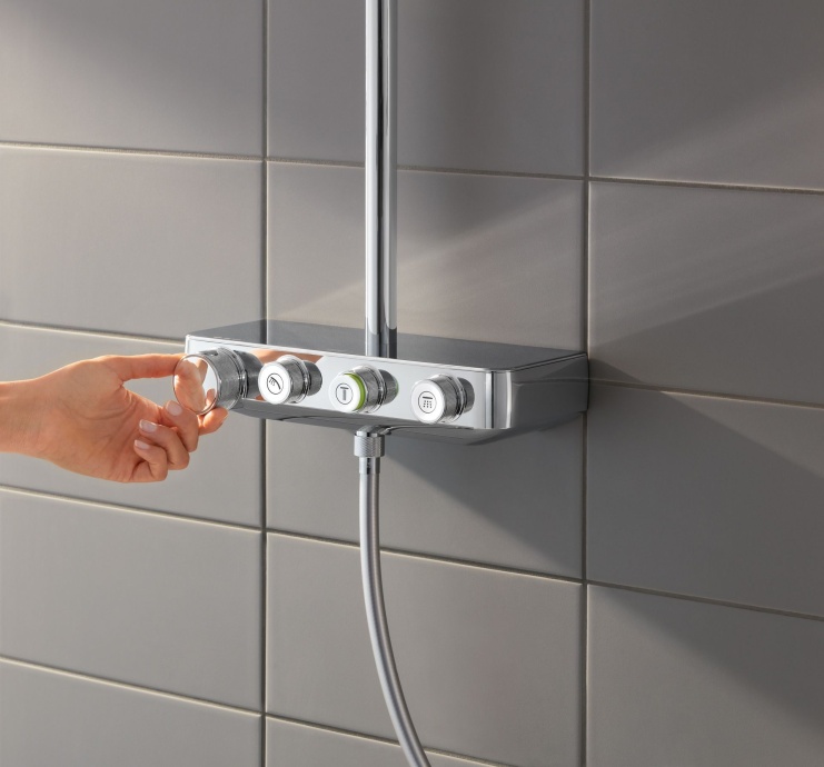 Душевая стойка Grohe Euphoria SmartControl 310 Duo Cube 26508000 с термостатом - 4