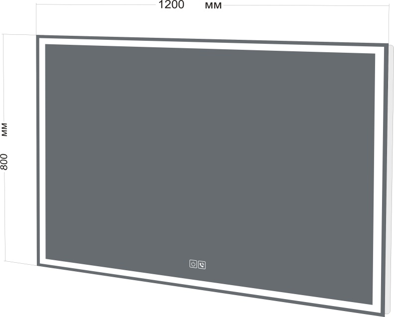 Зеркало BelBagno SPC-GRT-1200-800-LED-TCH-PHONE с bluetooth, микрофоном и динамиками - 3