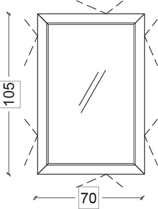 Зеркало с подсветкой Armadi Art Dolce 105х70 золото 567-Foil - 5