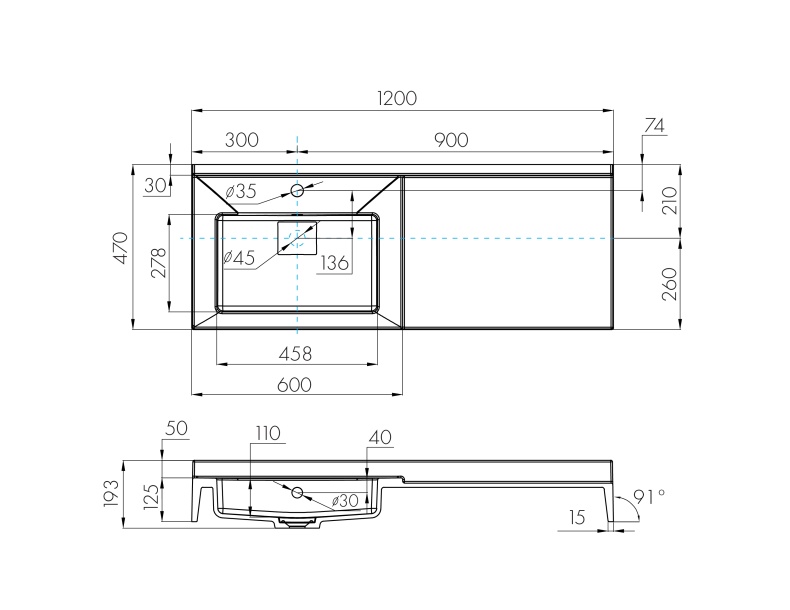 Раковина мебельная Aquaton Сакура 120 L белый 1A71893KSK010 - 3