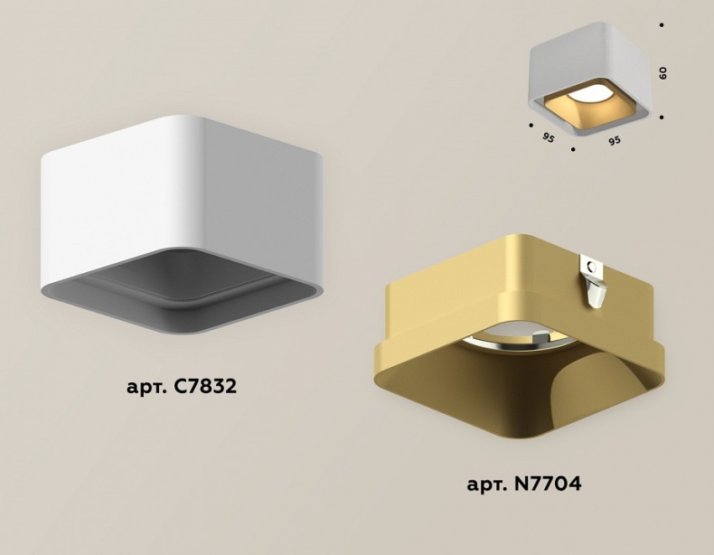 Накладной светильник Ambrella Light XS XS7832004 - 1