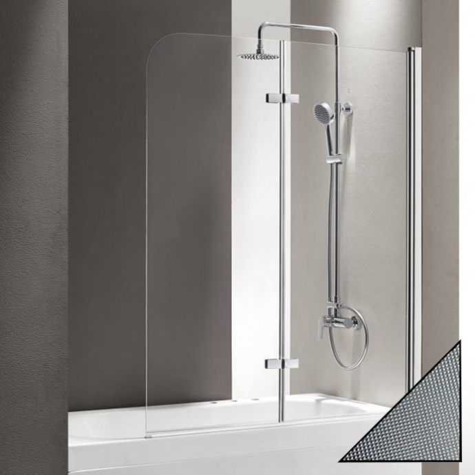 Шторка на ванну Cezares Eco O-V-21-120/140-P-Cr-R стекло punto ECO-O-V-21-120/140-P-Cr-R - 0