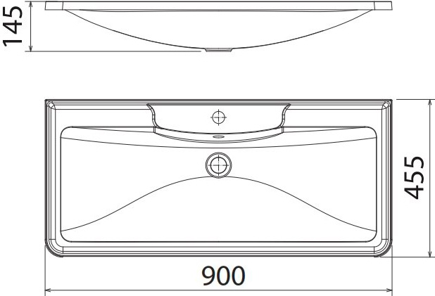 Мебельная раковина BelBagno BB900/455-LV-MR-ALR - 2