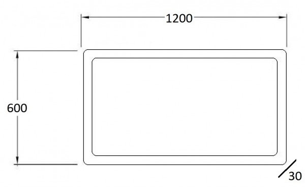 Зеркало SanVit Кристалл 120 с подсветкой zkris120 - 4