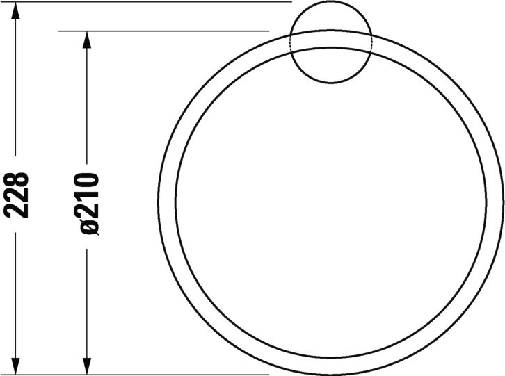 Полотенцедержатель Duravit Starck T 0099474600 черный - 2