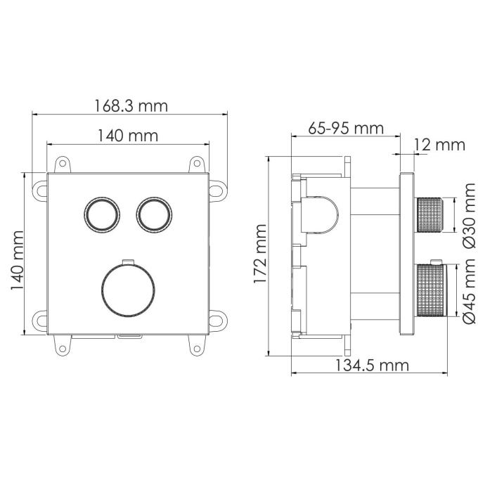 NEW Wern 4248 Thermo Термостатический смеситель для ванны и душа - 2