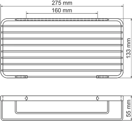 NEW K-722WHITE Полка металлическая - 2
