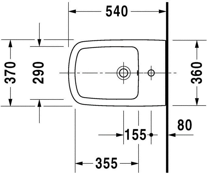 Биде подвесное Duravit DuraStyle  2287150000 - 2