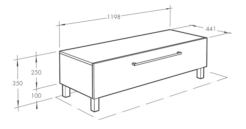 Тумба Aquaton Мадрид 120 белый 1A168803MA010 - 4