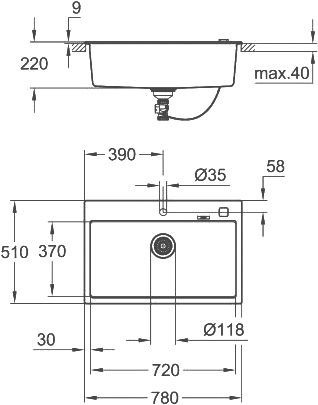 Мойка кухонная Grohe K700 31652AT0 - 5