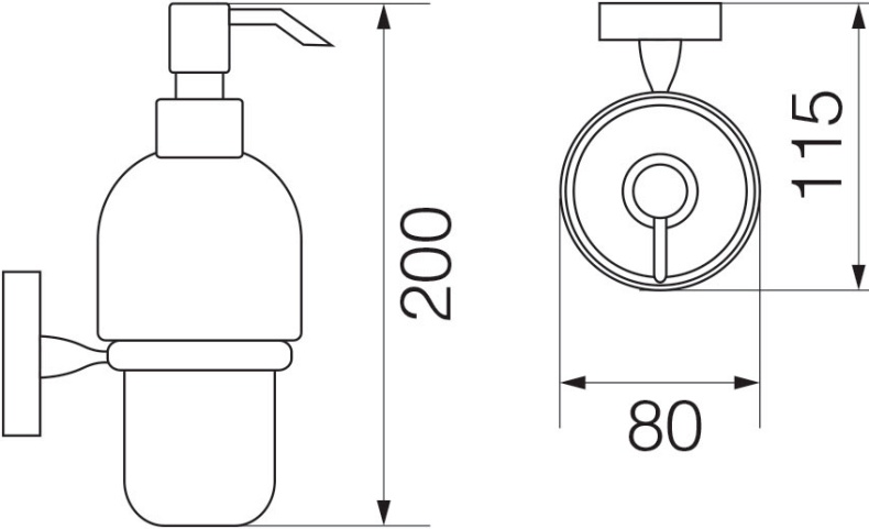 Дозатор Veragio Bonjour VR.BNR-7870.CR хром - 1