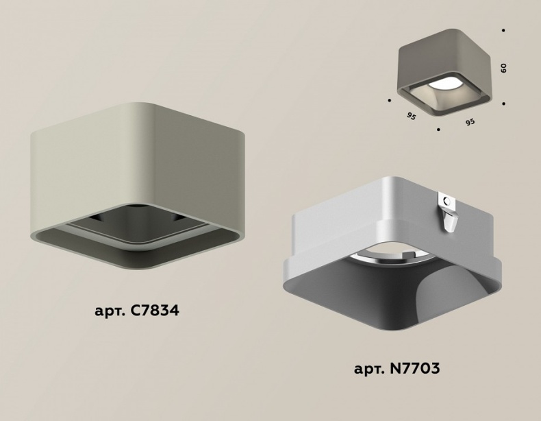 Накладной светильник Ambrella Light XS XS7834003 - 2