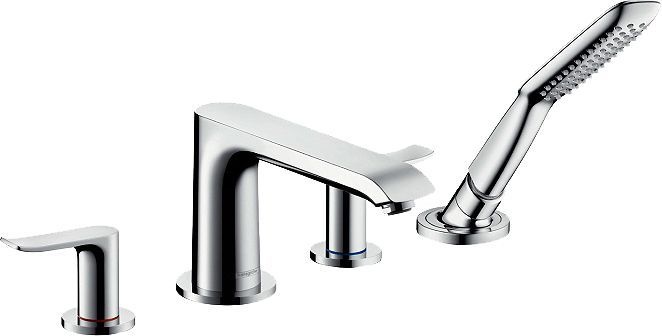 Смеситель Hansgrohe Metris 31442000 на борт ванны - 0