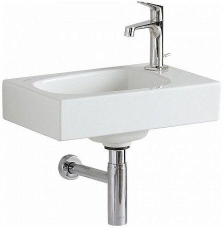 500.541.01.1 Geberit Citterio Раковина 450х300 мм, с отв. под смеситель справа, без перелива - 0