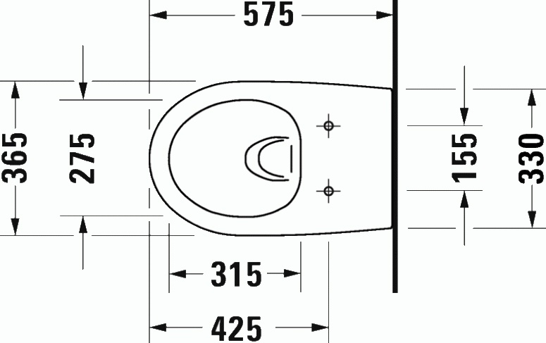 Комплект Унитаз подвесной Duravit Architec 45720900A1 + Система инсталляции для унитазов TECE Base NEW с кнопкой смыва - 5