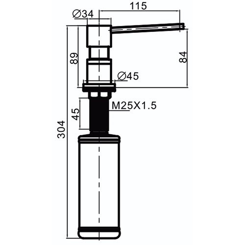 Дозатор жидкого мыла Gappo G402-5 - 1