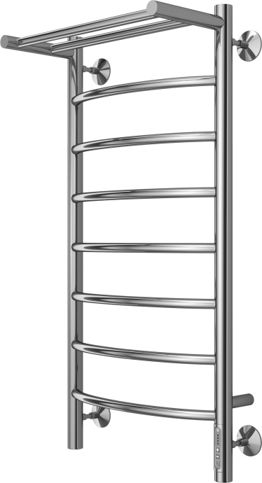 Электрический полотенцесушитель Terminus Классик П8 400x850 с полкой Хром 4670078531407 - 1