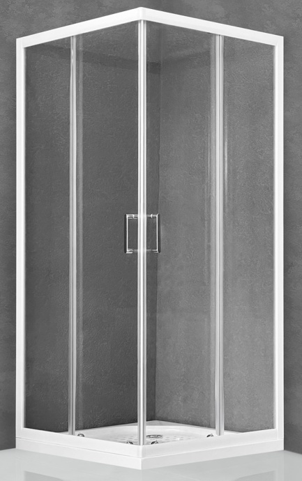 Душевой уголок Royal Bath HPD 110x120 профиль белый стекло прозрачное RB12110HPD-T - 0
