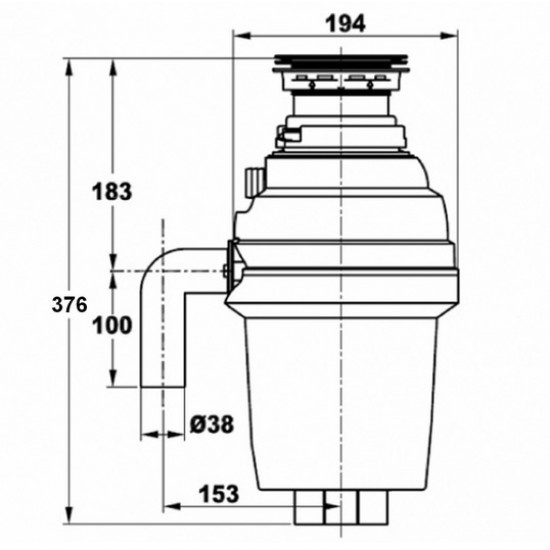 Измельчитель отходов Zorg Inox D ZR-38 D - 1