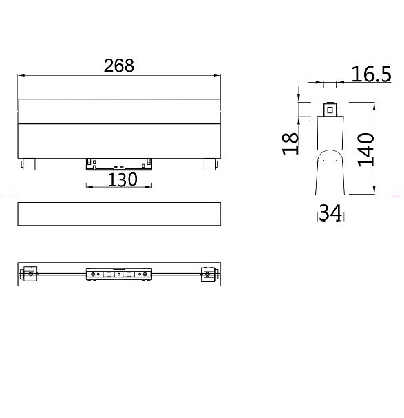 Трековый светодиодный светильник для магнитного шинопровода Maytoni Track lamps TR013-2-20W4K-B - 3