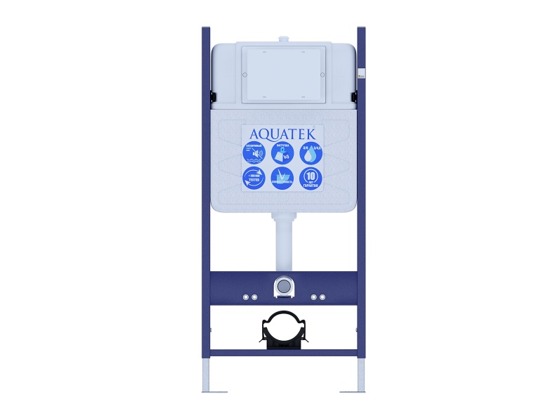 INS-0000014 Aquatek ECO Standart 50 (без верхней планки) Монтаж рама для подв унитаза1130*500*100+звукоизоляционная прокладка - 0