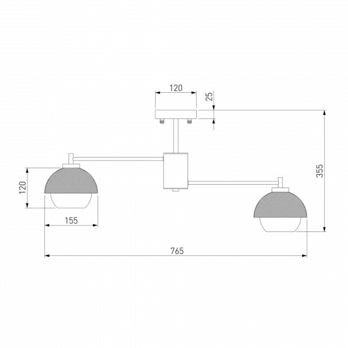 Люстра на штанге Eurosvet Nocciola 70106/8 черный - 3