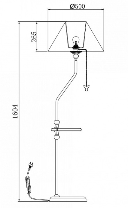 Торшер Maytoni Bouquet ARM023-FL-01-S - 1