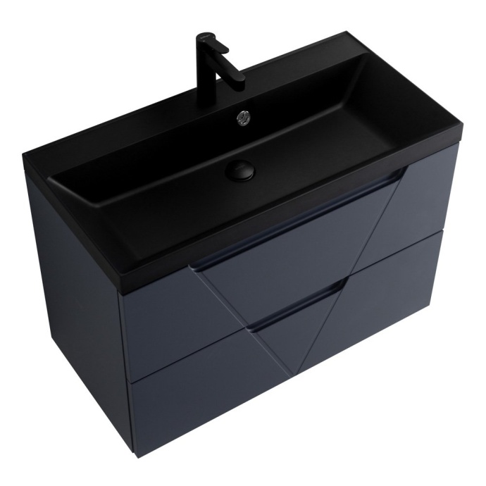 Комплект мебели BelBagno Vittoria 100 черный матовый - 8