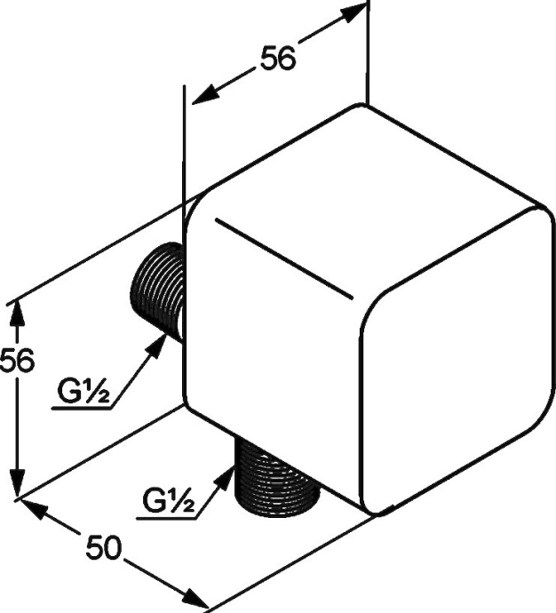 Шланговое подключение Kludi A-QAs  6554305-00 - 1