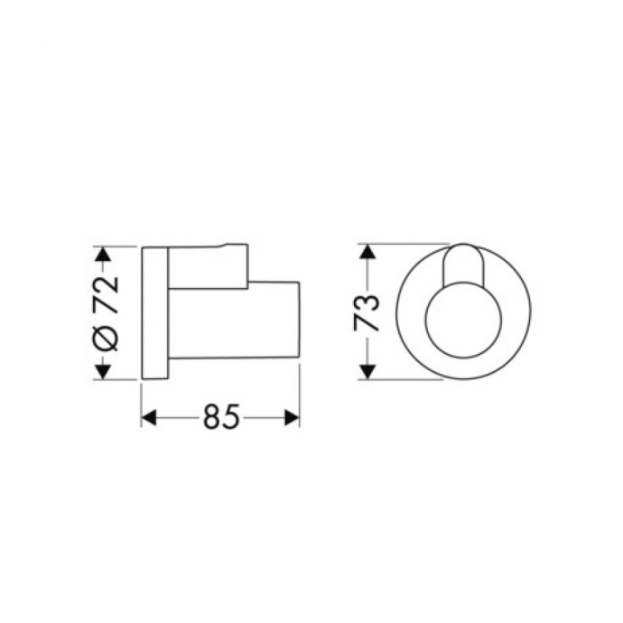 Декоративная накладка Hansgrohe, матовый черный 13950670 - 1