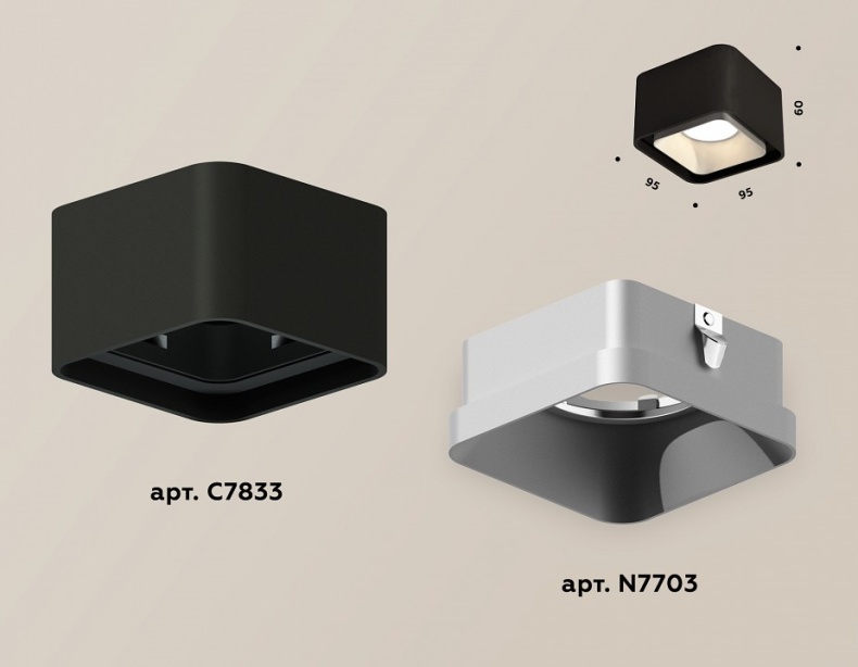 Накладной светильник Ambrella Light XS XS7833003 - 2