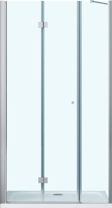 Душевая дверь BelBagno Albano 150(80+70)х195 профиль хром стекло прозрачное ALBANO-BS-13-80+70-C-Cr - 0
