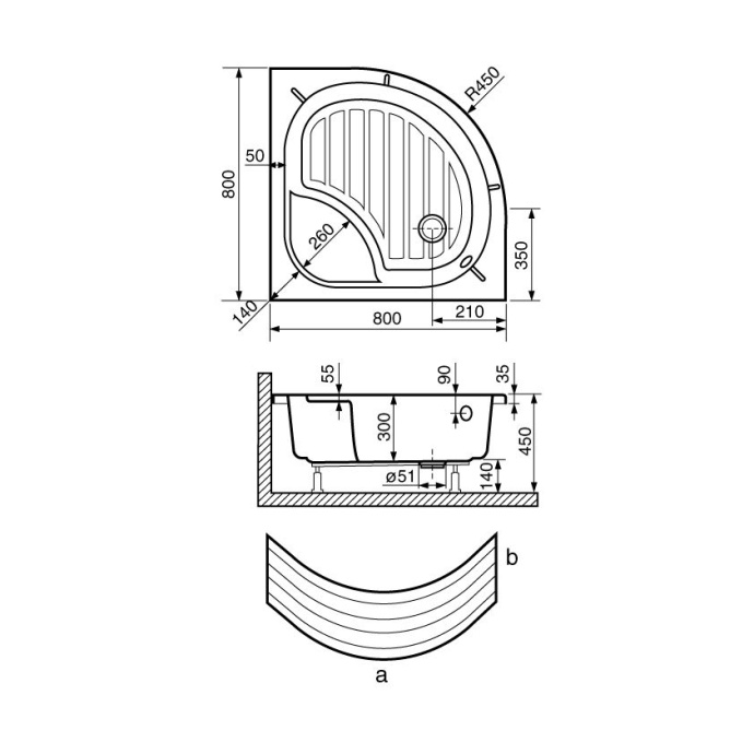 Экран для поддона RGW NG-31 03231400-31 - 1