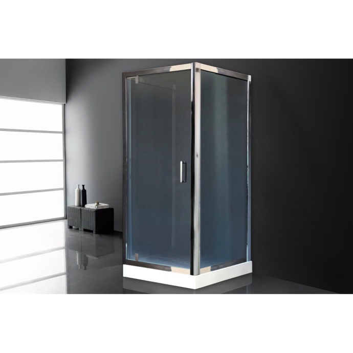 Душевой уголок Royal Bath HV 90х90 профиль хром стекло рифленое  RB9090HV-C-CH-P - 1