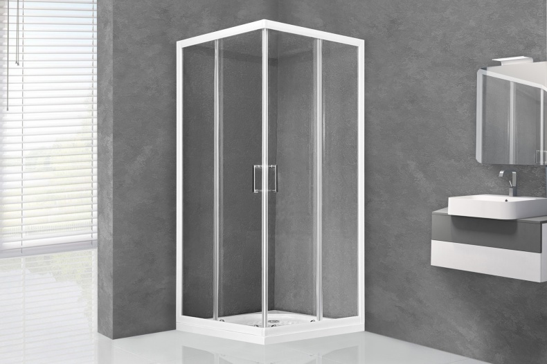 Душевой уголок Royal Bath HPD 110x120 профиль белый стекло прозрачное RB12110HPD-T - 1