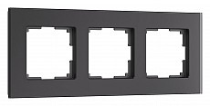 Рамка на 3 поста Werkel Senso черный soft-touch W0033108 - 1