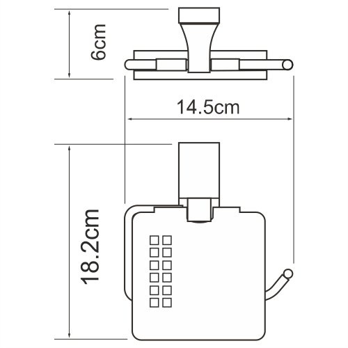 Lopau K-6025 Держатель туалетной бумаги - 2