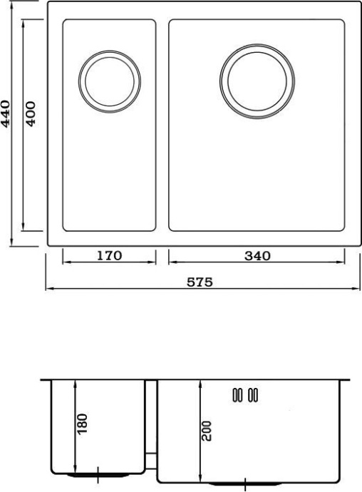 Металлическая мойка Seaman SME-575D  SME-575DL.A - 1