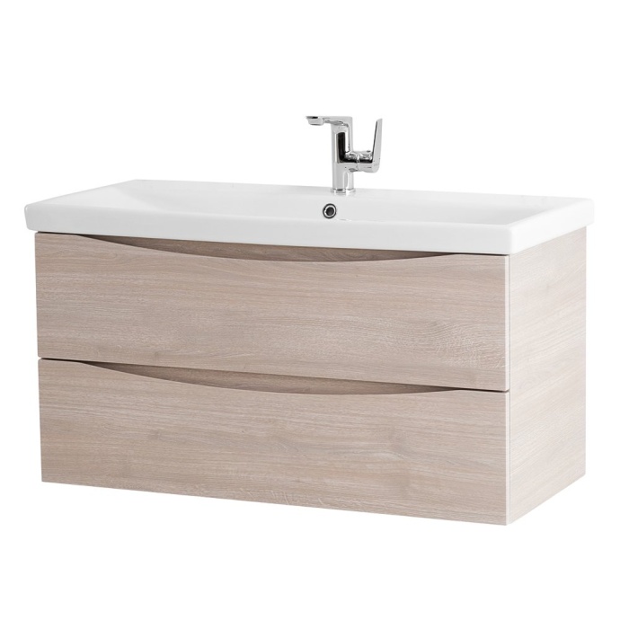 Тумба с раковиной Belbagno Marino-Cer 80 светлое дерево - 2
