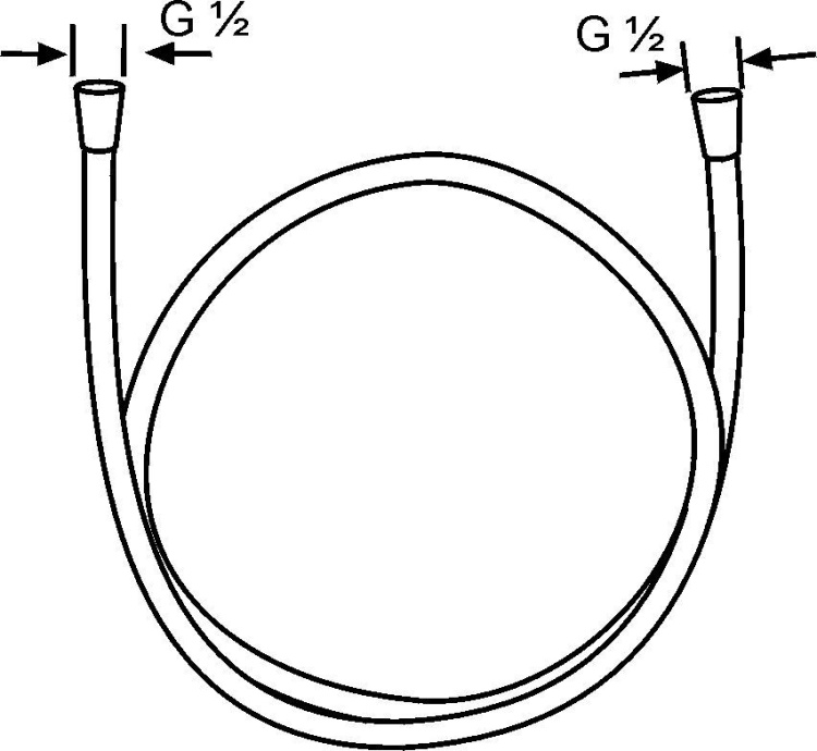 Душевой шланг Kludi Suparaflex Silver 6107105-00 125 см 610710500 - 2