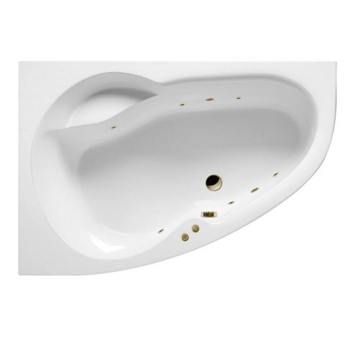 Ванна акриловая Excellent Newa Soft L 160х95 с гидромассажем белый - бронза WAEX.NEL16.SOFT.BR - 0