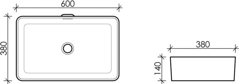 Раковина Ceramica Nova Element CN5025 - 7