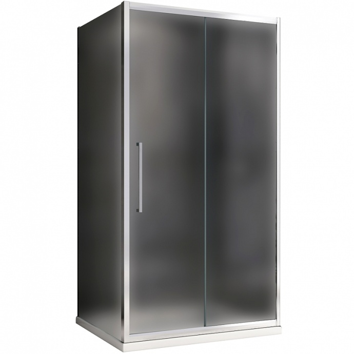Душевой уголок Abber Schwarzer Diamant 150х85 хром стекло матовое AG30150MH-S85M - 0