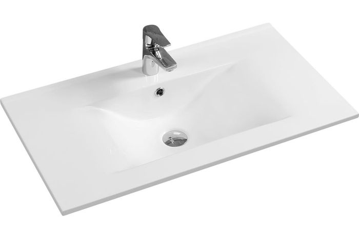 Тумба с раковиной Sanvit Кубэ-3 70 белый глянец - 2