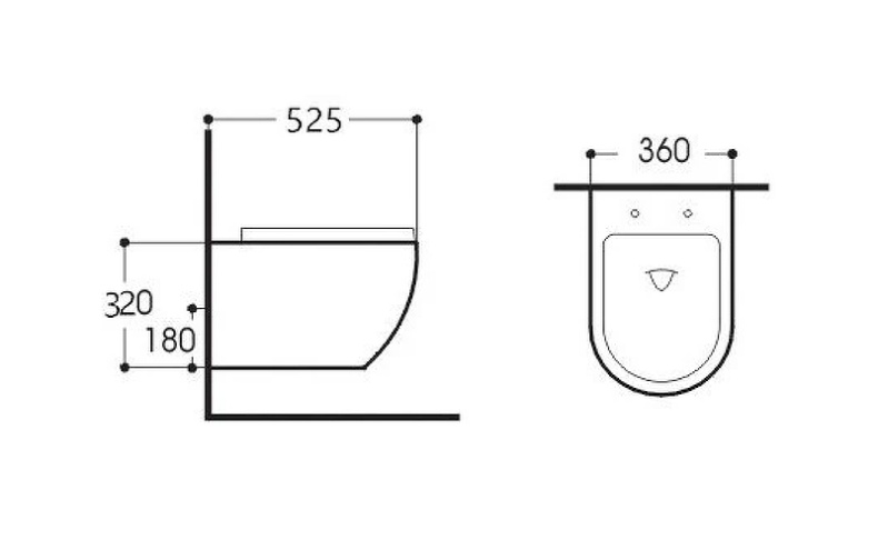 Унитаз подвесной Aquatek Европа 52.5 белый с сиденьем микролифт  AQ1901-00 - 1