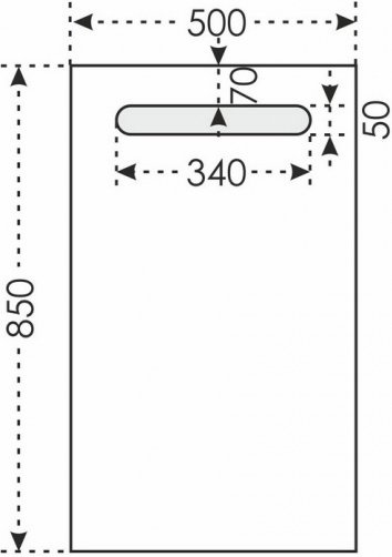 Зеркало СанТа Лондон 50 с LED-подсветкой 900517 - 3